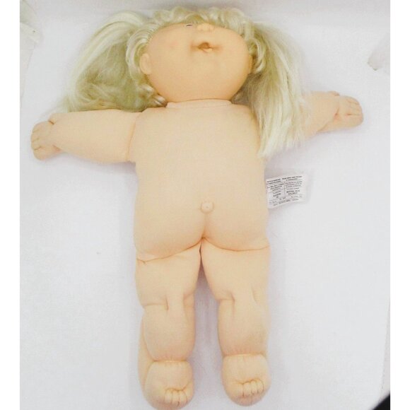 VTG1987 HM18 Cabbage Patch KidsDoll Rare Blonde Cornsilk Hair Blue Eyes Outfit - Picture 4 of 7